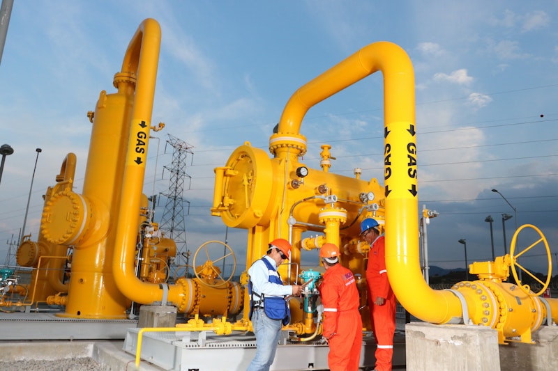 Construcción estación de regulación de gas natural